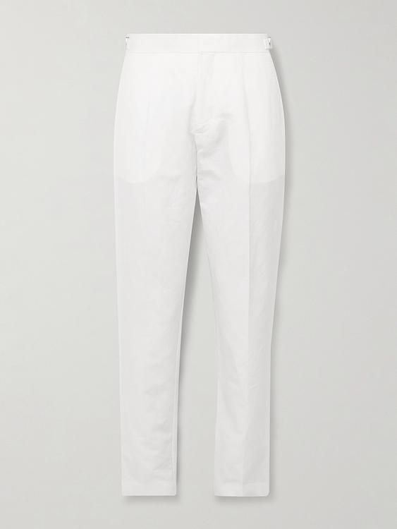 White formal trousers from Orlebar Brown