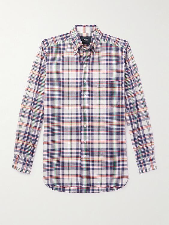 Checkered multicolor casual shirt from Drake's