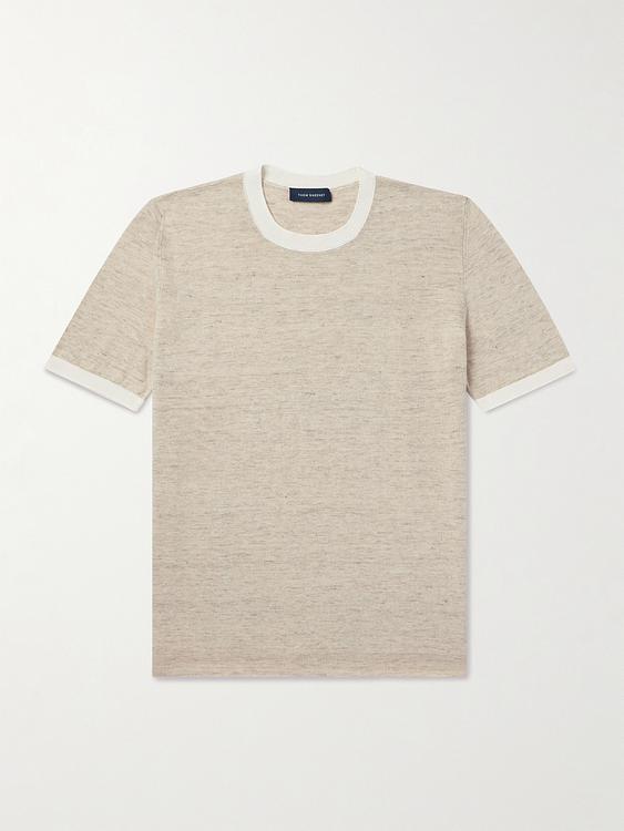 Beige t-shirt from Thom Sweeney