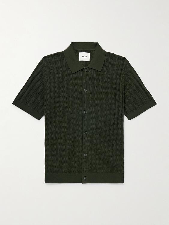 Dark green short sleeve shirt from NN07