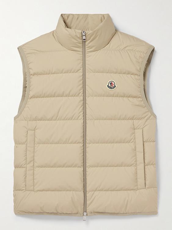 Beige vest from Moncler