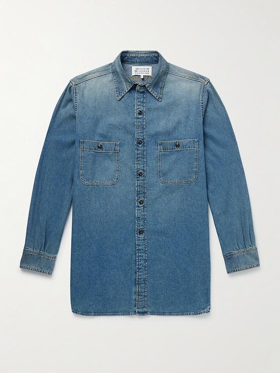 Dark blue denim shirt from Maison Margiela