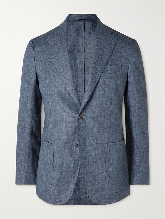 Dark grey blazer from De Petrillo