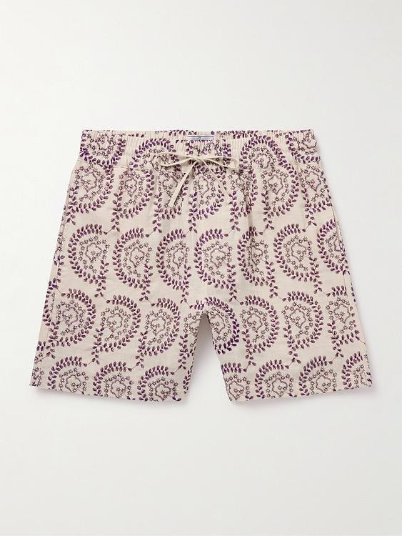 Beige drawstring shorts from Portuguese Flannel