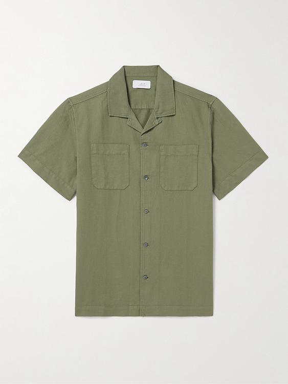 Taupe short sleeve shirt from Mr P.