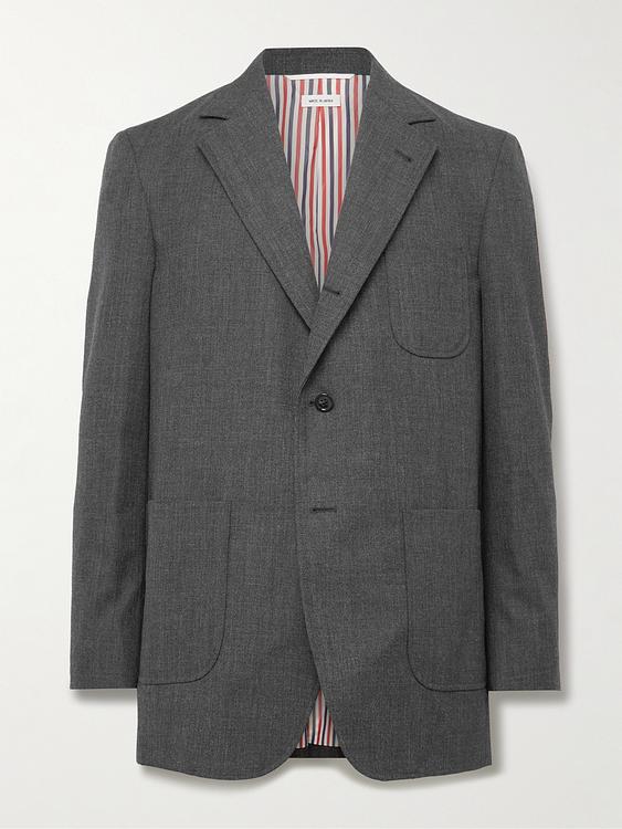 Dark grey blazer from Thom Browne