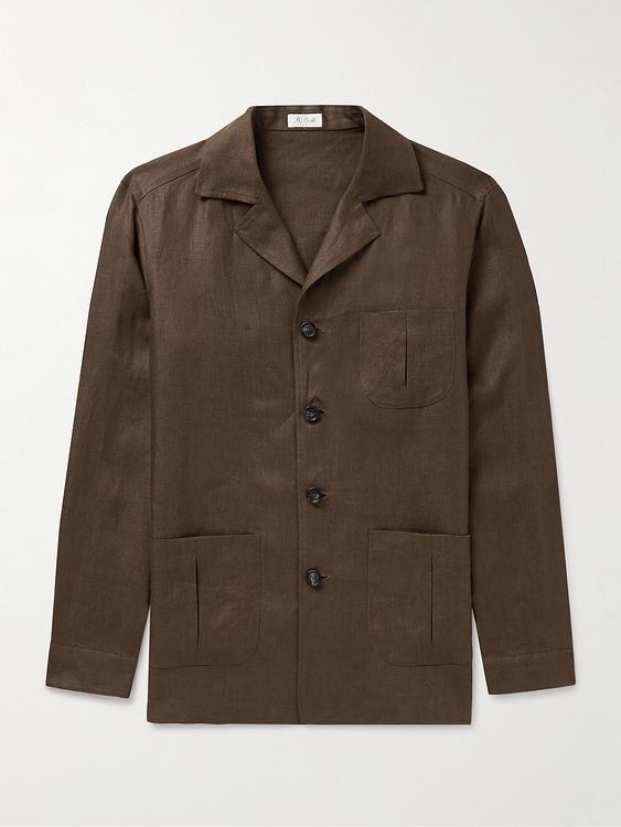 Dark brown overshirt from De Petrillo