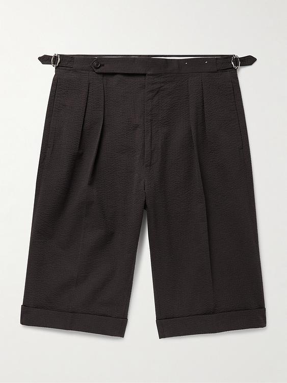 Black chino shorts from De Petrillo