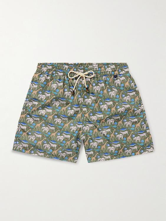 Green swim shorts from Rubinacci