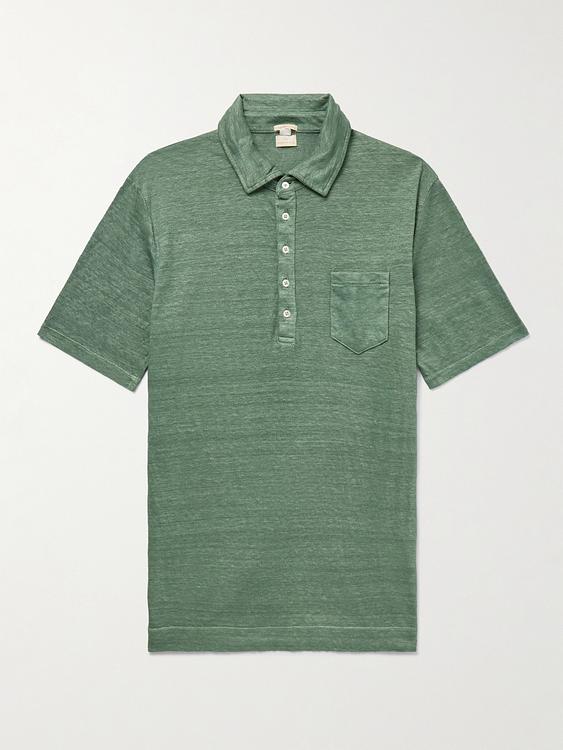 Green short sleeve polo shirt from Massimo Alba