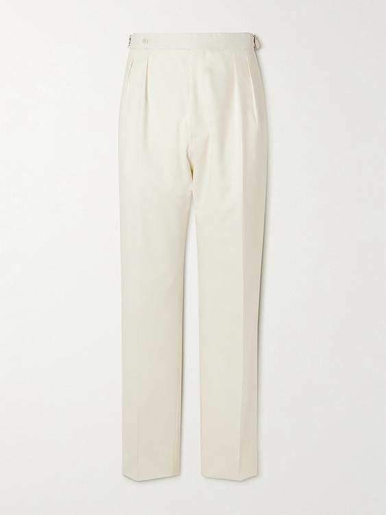 White chinos from De Petrillo