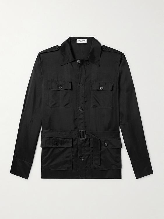 Black overshirt from Saint Laurent