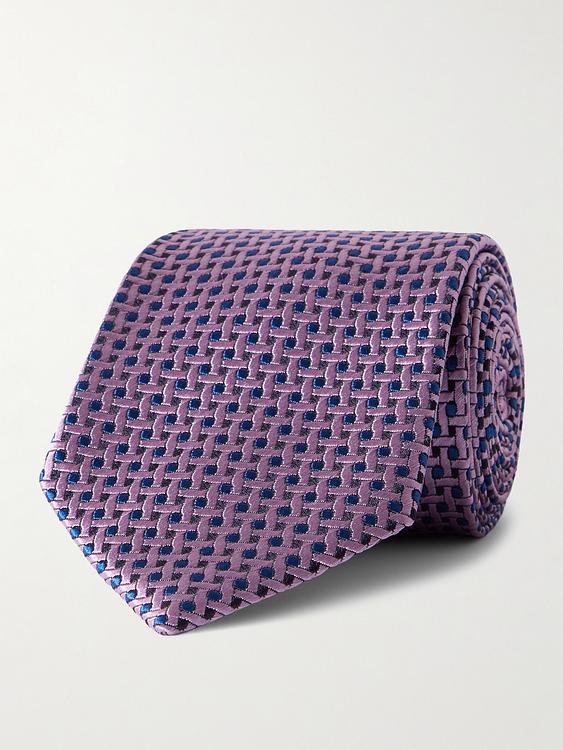 Purple tie from Charvet