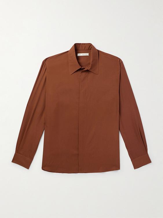Brown casual shirt from Umit Benan B+