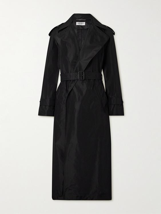 Black trench coat from Saint Laurent