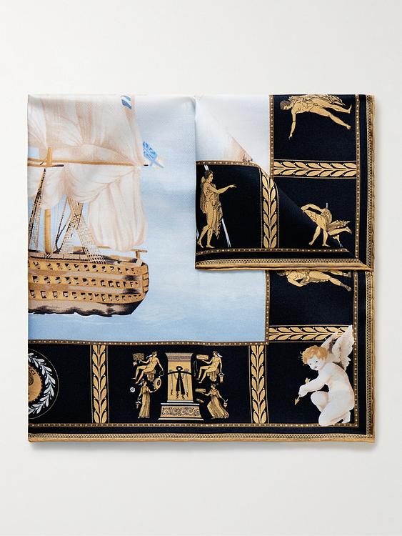 Multicolor pocket square from Rubinacci