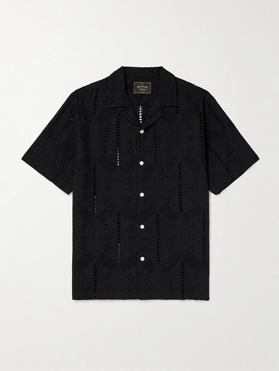 Black short sleeve shirt from Portuguese Flannel