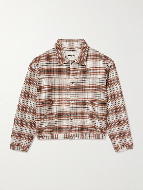 Checkered white casual shirt from Story Mfg.
