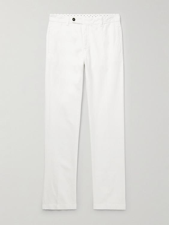 White chinos from Massimo Alba