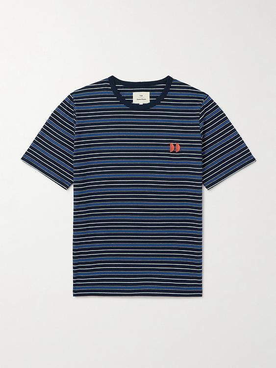 Striped dark blue t-shirt from Folk