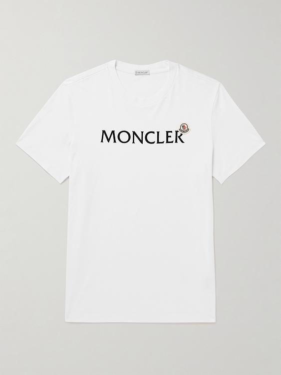 Print white t-shirt from Moncler