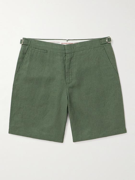 Dark green chino shorts from Orlebar Brown