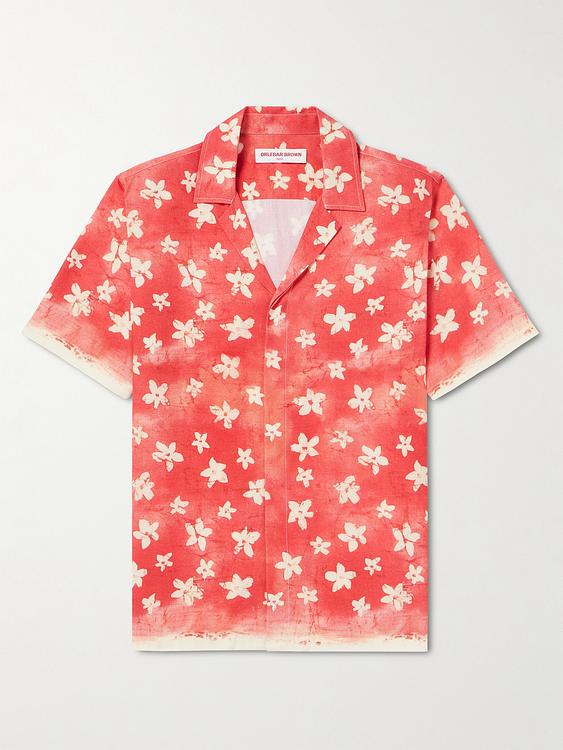 Red short sleeve shirt from Orlebar Brown