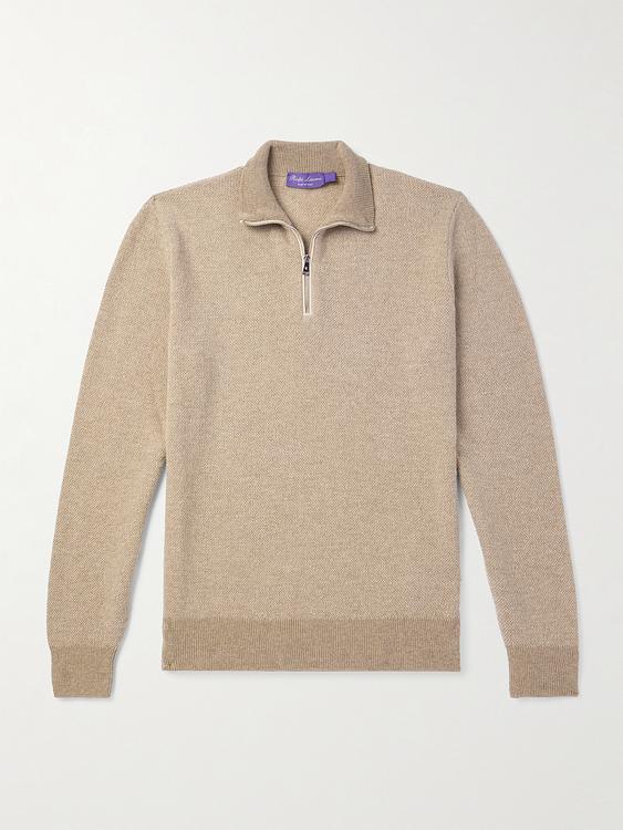 Beige half-zip from Ralph Lauren Purple Label