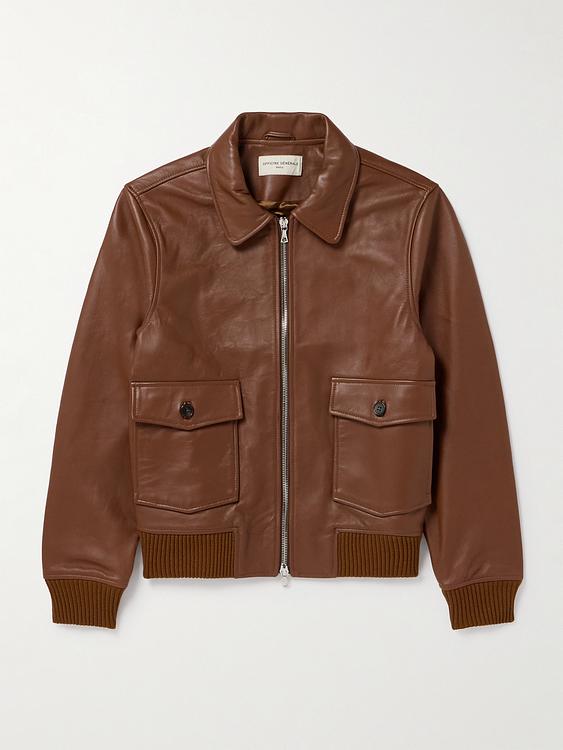 Brown bomber jacket from Officine Générale