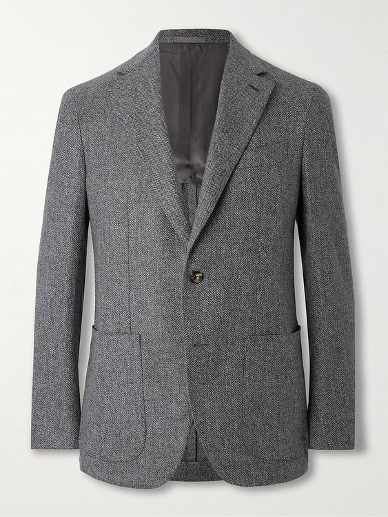 Dark grey blazer from Caruso