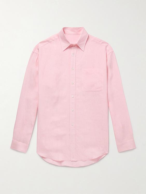 Light pink casual shirt from Anderson & Sheppard