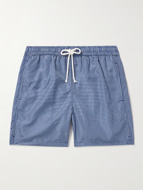 Dark blue swim shorts from Anderson & Sheppard