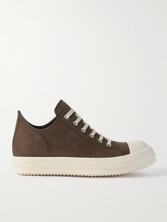 Dark brown sneakers from Rick Owens