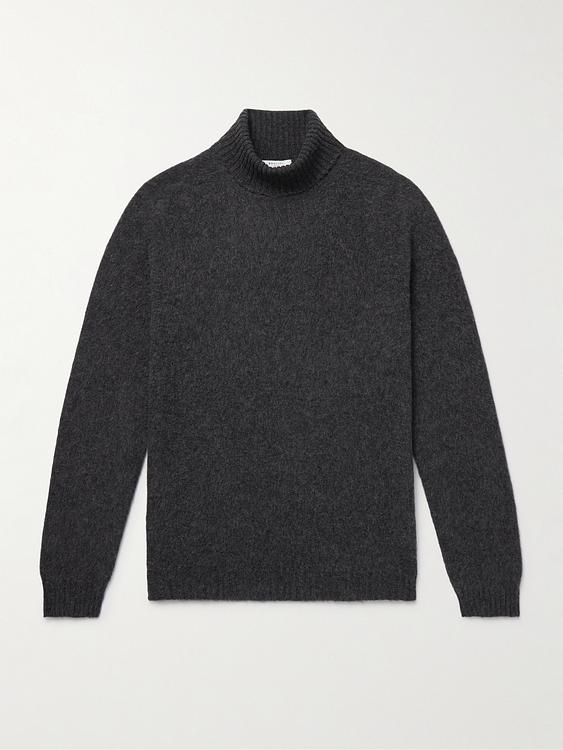 Black turtleneck from Boglioli