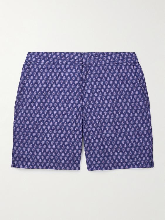 Dark blue swim shorts from Sid Mashburn