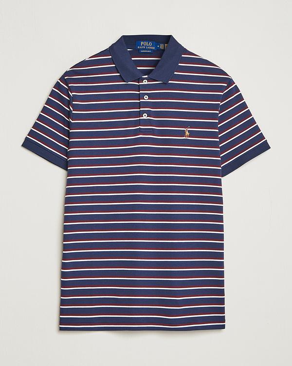 Striped dark blue short sleeve polo shirt from Polo Ralph Lauren