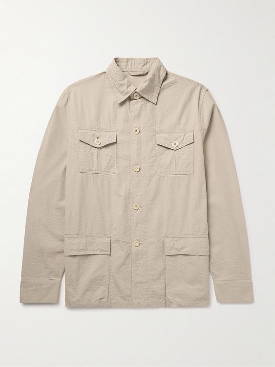 Beige casual jacket from Sid Mashburn