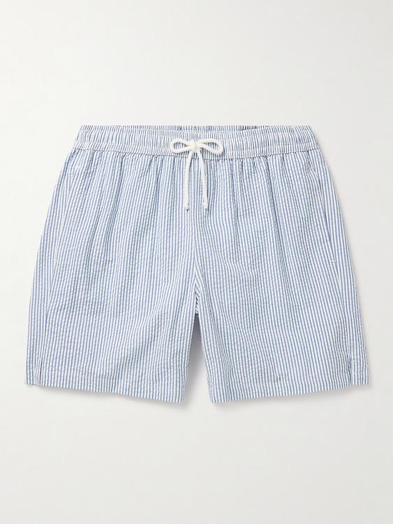 White swim shorts from Anderson & Sheppard