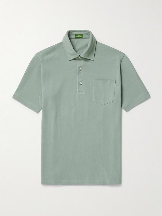 Grey short sleeve polo shirt from Sid Mashburn