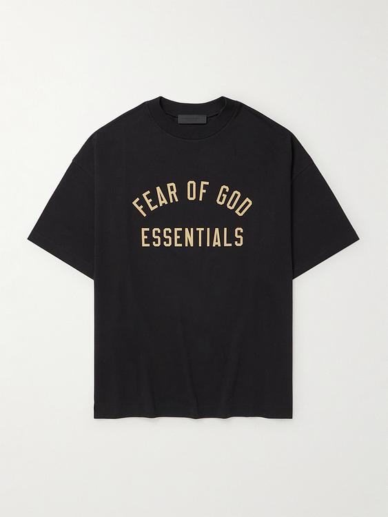 Print black t-shirt from Fear Of God Essentials