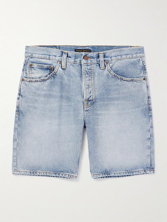 Light blue denim shorts from Nudie Jeans