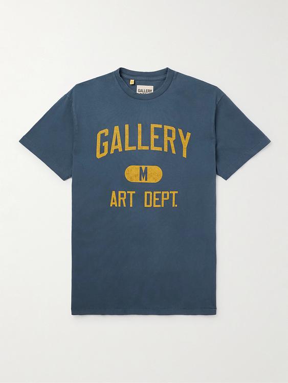 Print dark blue t-shirt from Gallery Dept.