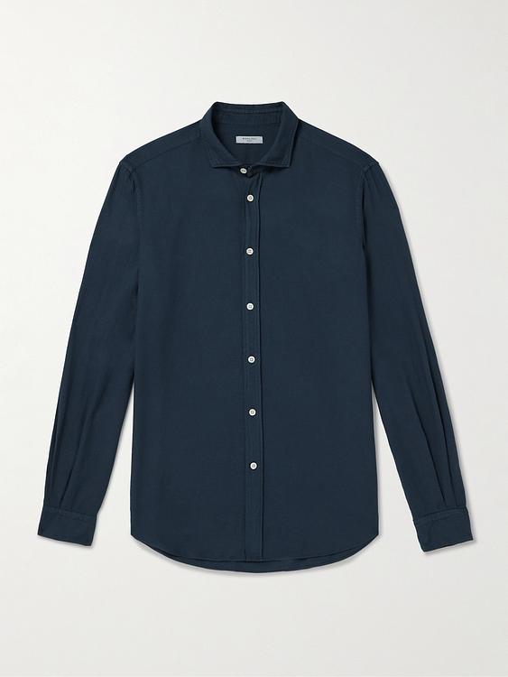 Dark grey casual shirt from Boglioli