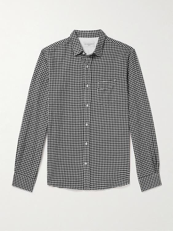 Checkered grey casual shirt from Officine Générale