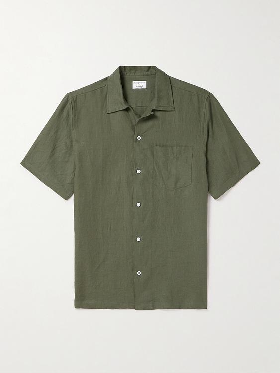 Dark green short sleeve shirt from Kingsman