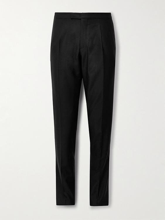 Black tuxedo trousers from Boglioli