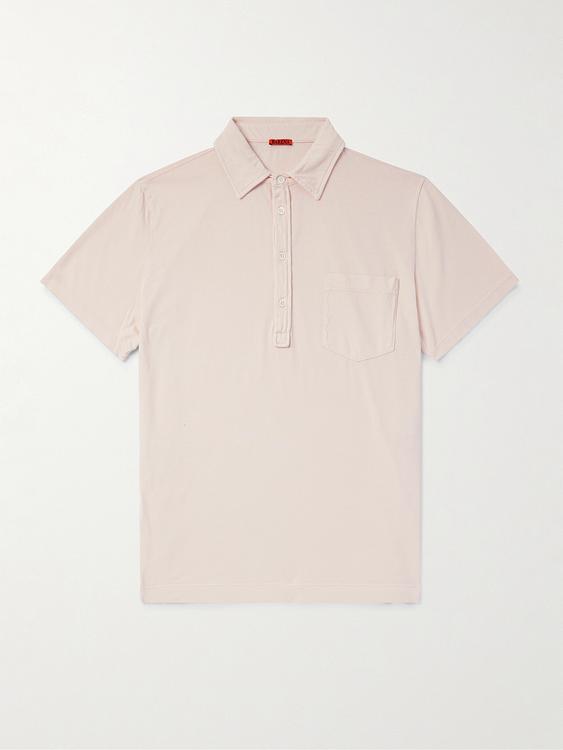 White short sleeve polo shirt from Barena