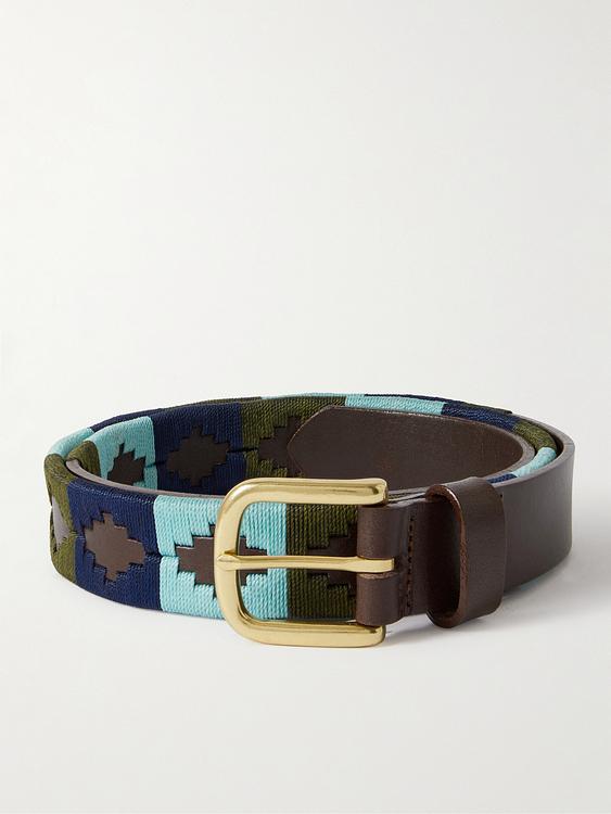 Dark brown belt from Sid Mashburn
