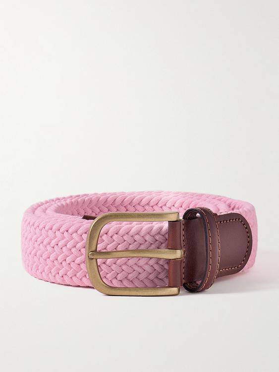 Light pink belt from Anderson & Sheppard