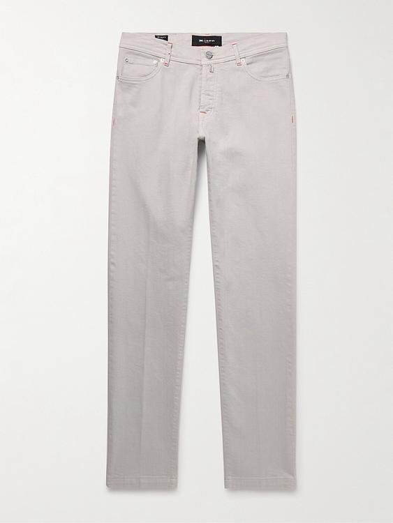 Grey chinos from Kiton